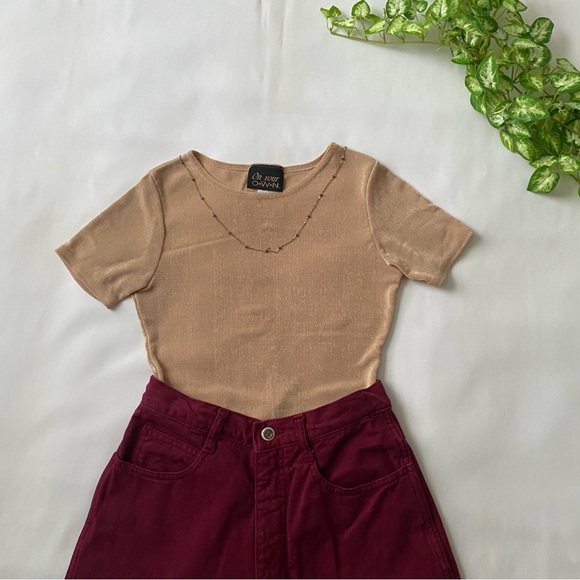 Vintage High Waisted Tapered Denim Jeans - Picture 6 of 6